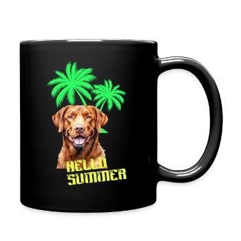 Bonjour l’été! Une journée d’été avec votre Labrador - Mug uni - noir - Droite