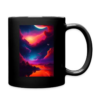 Illustration des nuages de Jupiter - Mug uni - noir - Droite