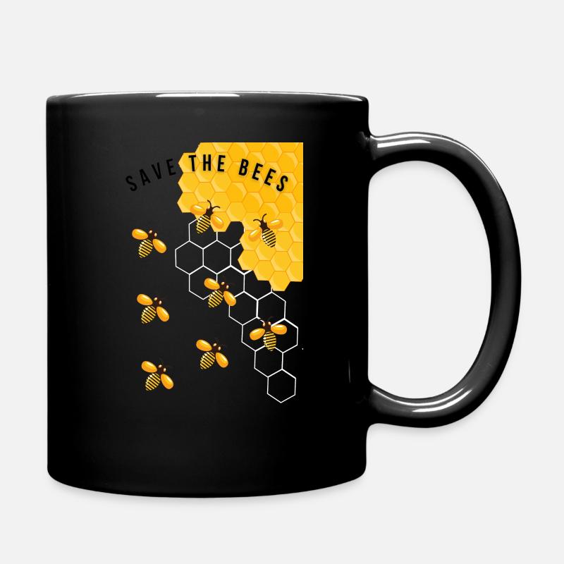 Bienen. - Tasse einfarbig - Schwarz
