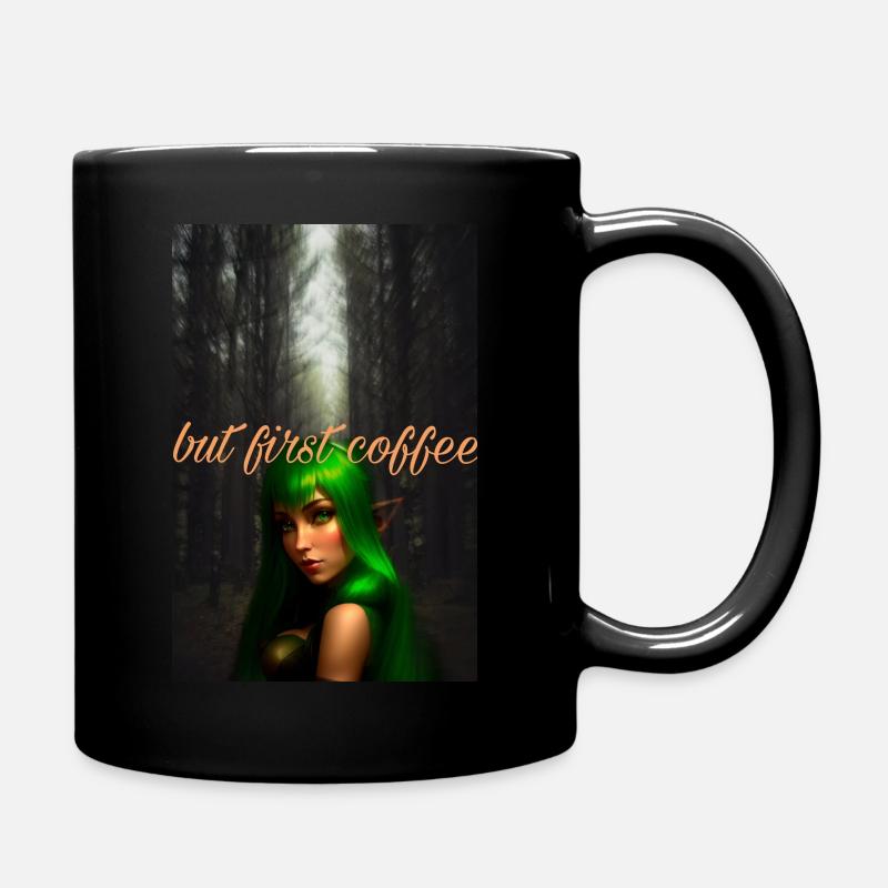 Elben Fantasy Tasse - Tasse einfarbig - Schwarz