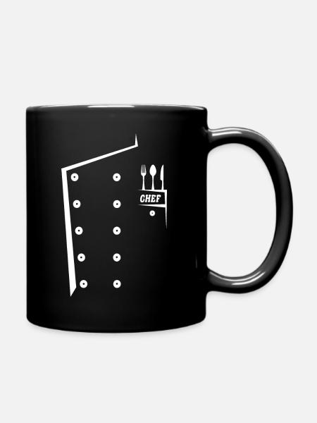 Chef Costume Cook Graphic - Full Colour Mug - black