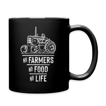 Pas d’agriculteur, pas de nourriture, pas de vie - Mug uni - noir - Droite