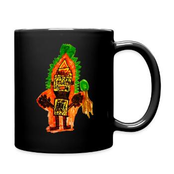 Minekraft - Tasse einfarbig - Schwarz - Rechts