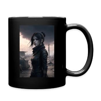 Goth Anime Girl - Mug uni - noir - Droite