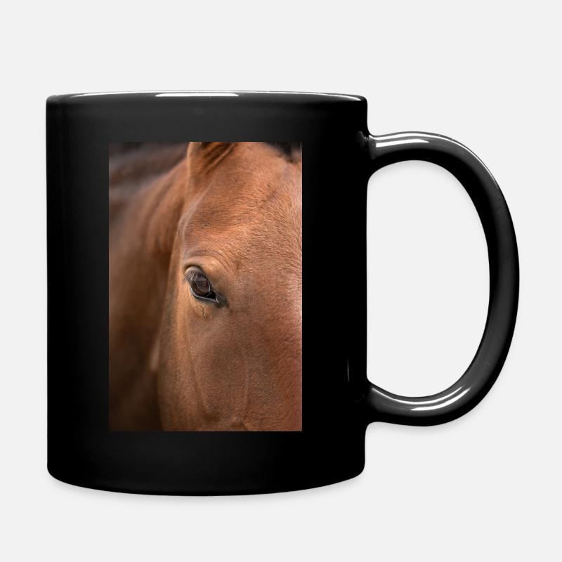 Oeil de cheval - Mug uni - noir