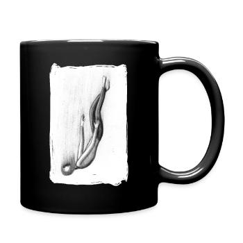 Chute par Jellyphant - Mug uni - noir - Droite