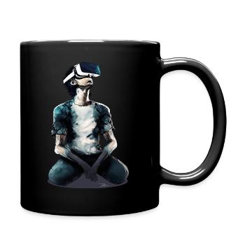 Dazed VR Man - Full Colour Mug - black - Right