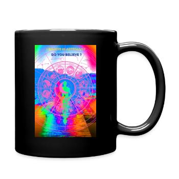 I believe in astrology - Full Colour Mug - black - Right