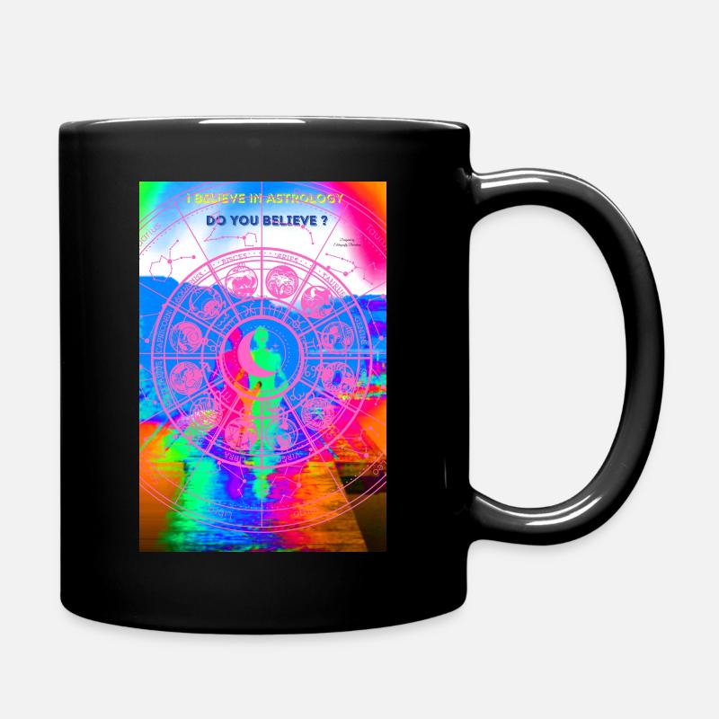 Ich glaube an die Astrologie - Tasse einfarbig - Schwarz