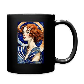 Art Déco 1 - Mug uni - noir - Droite