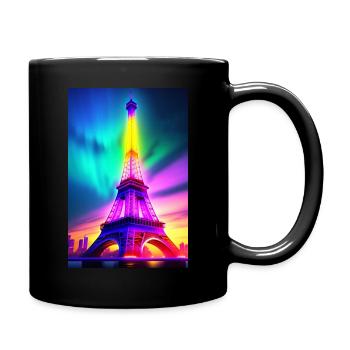 Eiffel Tower in futuristic style - Mug uni - noir - Droite