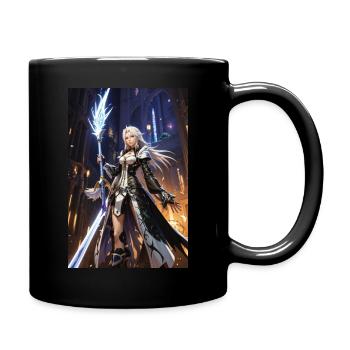 AI 3D Version 21 - Tasse einfarbig - Schwarz - Rechts