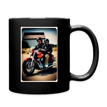 vintage outlaw biker - Mug uni - noir - Droite