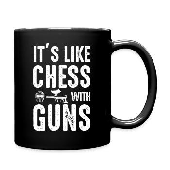 Paintball Airsoft - Full Colour Mug - black - Right