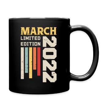 March 2022 - Birthday gift March 2022 March - Full Colour Mug - black - Right