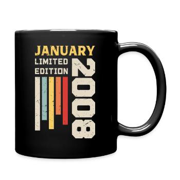 January 2008 - January 2008 Birthday Gift - Full Colour Mug - black - Right