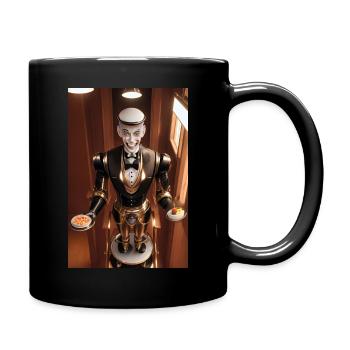 Robotic Butler - Tasse einfarbig - Schwarz - Rechts