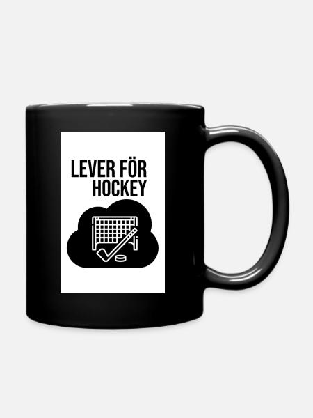 Living for Hockey - Full Colour Mug - black