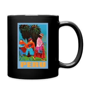 Peru - Full Colour Mug - black - Right
