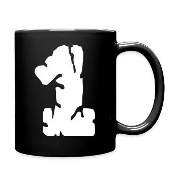 1 Zahl Trikot - Tasse einfarbig - Schwarz - Rechts