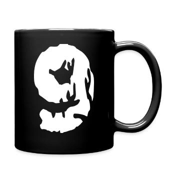 9 Zahl Trikot - Tasse einfarbig - Schwarz - Rechts