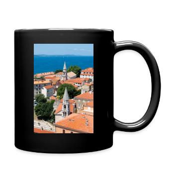 Klosterkirche St. Franziskus Assisi - Tasse einfarbig - Schwarz - Rechts
