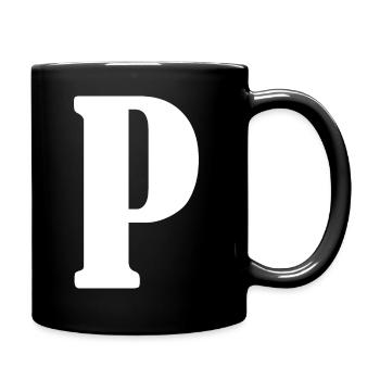 P - Full Colour Mug - black - Right