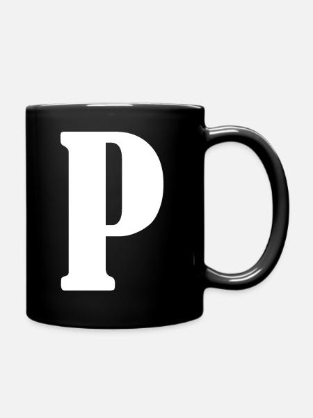 P - Tasse einfarbig - Schwarz