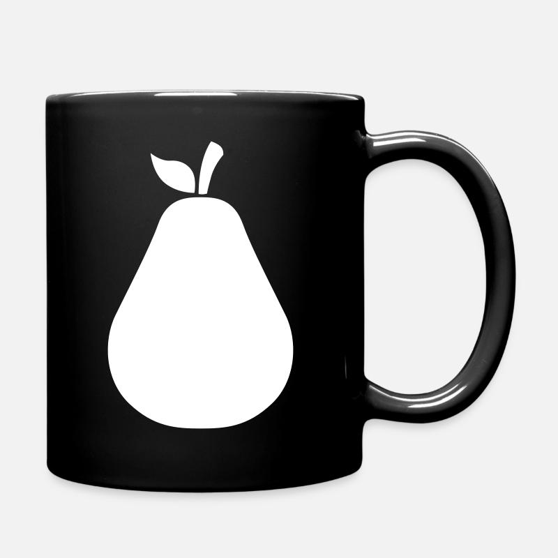 Birne - Tasse einfarbig - Schwarz