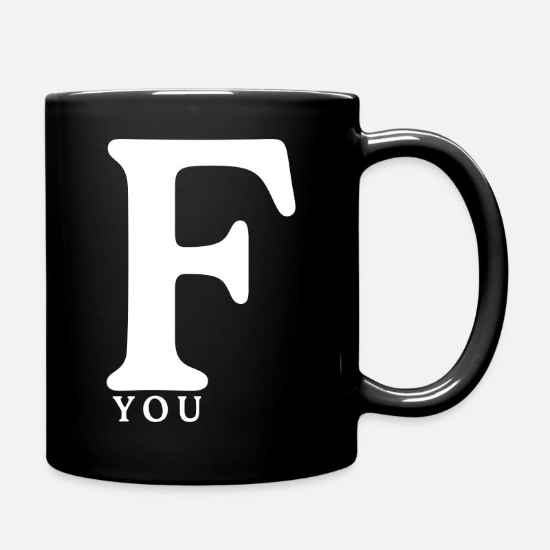 F YOU - Tasse einfarbig - Schwarz