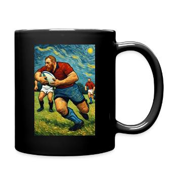 The "Colossus Rugby: Vision - Full Colour Mug - black - Right