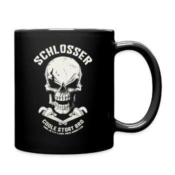 Schlosser - Tasse einfarbig - Schwarz - Rechts