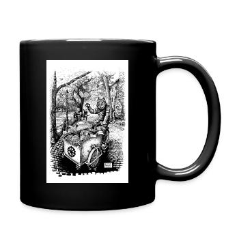 Meanwhile in Krakow [Poland] - Full Colour Mug - black - Right