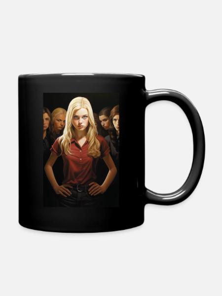 Girls are POWER ful - Tasse einfarbig - Schwarz