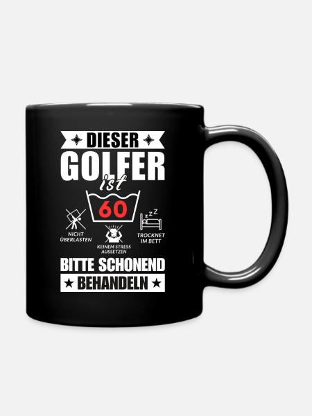 Dieser Golfer ist 60. Schonend behandeln - Tasse einfarbig - Schwarz