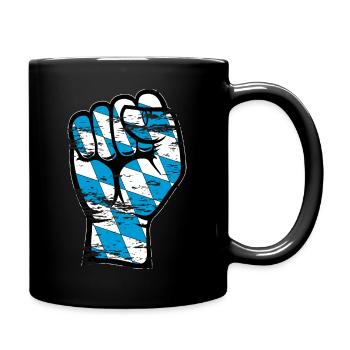 Bayern Flagge Faust used - Tasse einfarbig - Schwarz - Rechts