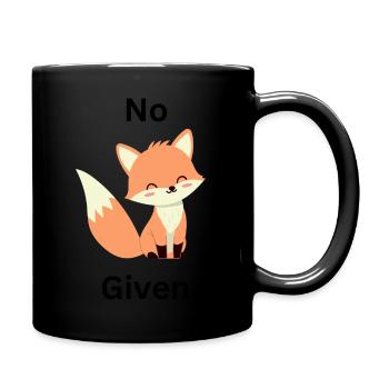 No Fuchs Given - Tasse einfarbig - Schwarz - Rechts