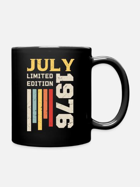 Juli 1976 - Juli 1976 Geburtstagsgeschenk - Tasse einfarbig - Schwarz