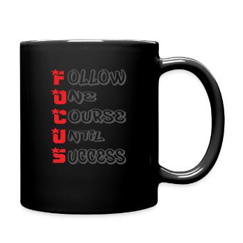 Focus and success - Full Colour Mug - black - Right