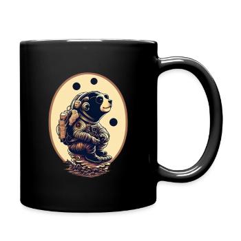 Space Bear - Full Colour Mug - black - Right