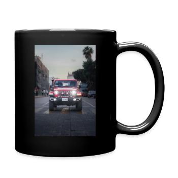 SUV Geländewagen im mexico - Tasse einfarbig - Schwarz - Rechts