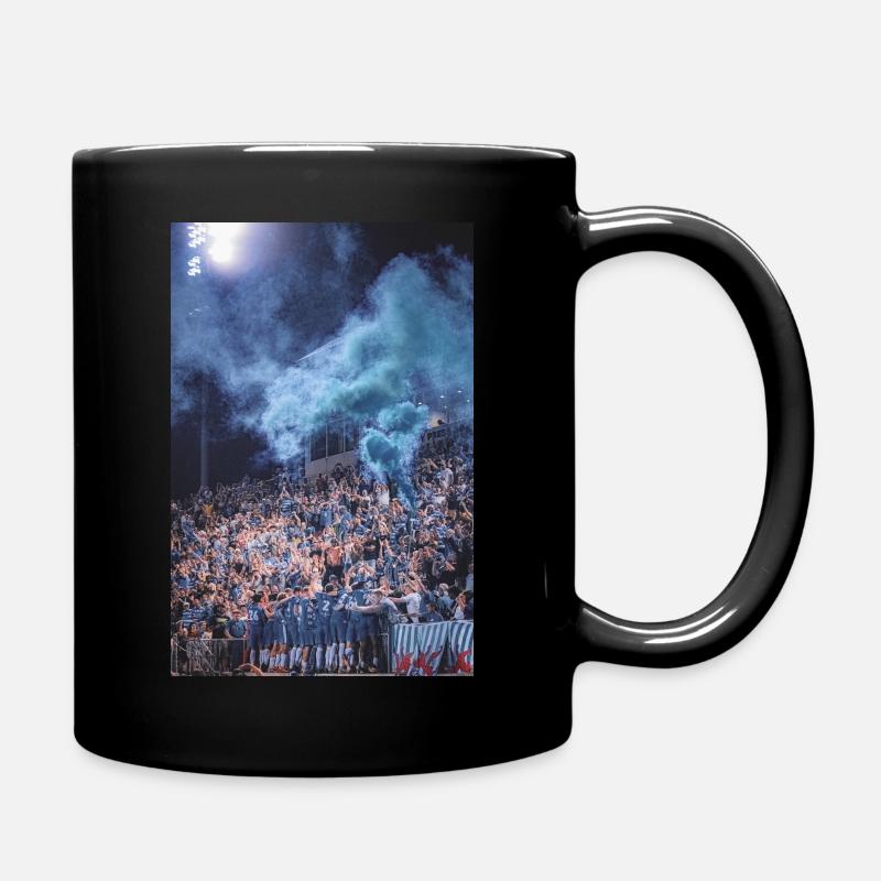 Fußball Stadion Jubel - Tasse einfarbig - Schwarz