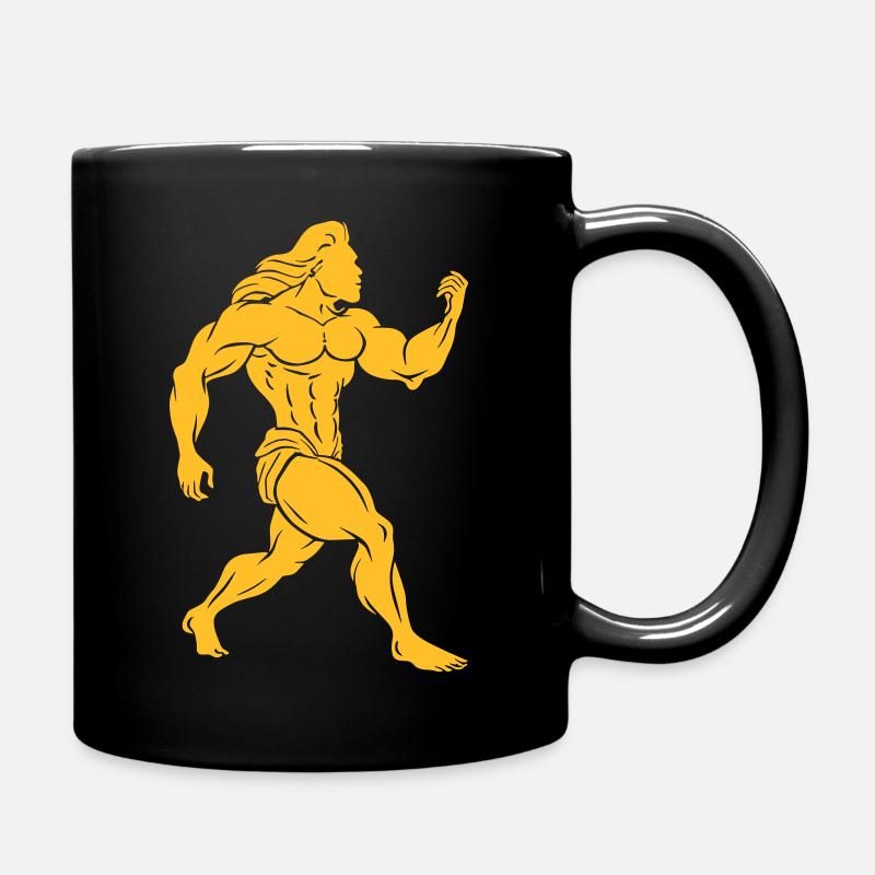 beau mec presque nu Héro grec - Mug uni - noir