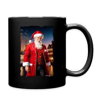 Santa in the Harbor - Full Colour Mug - black - Right