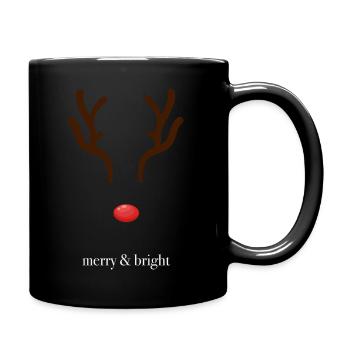 Merry & Bright - Full Colour Mug - black - Right