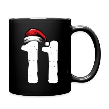 11 Number Christmas - Full Colour Mug - black - Right