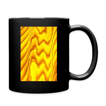 Im Fluss - Tasse einfarbig - Schwarz - Rechts