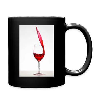 Weinglas - Tasse einfarbig - Schwarz - Rechts