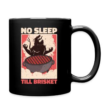 No Sleep Till Brisket - Perfect BBQ Gift - Full Colour Mug - black - Right