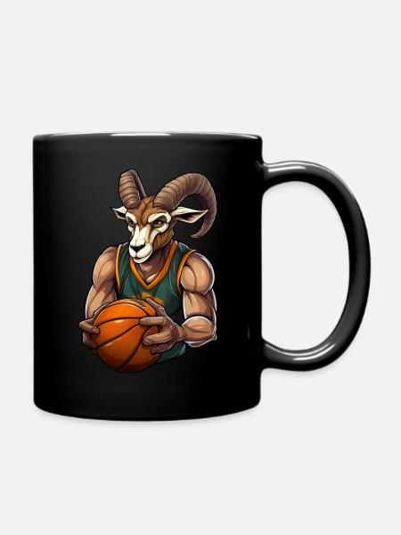 Joueur de basket-ball Capricorne - Mug uni - noir